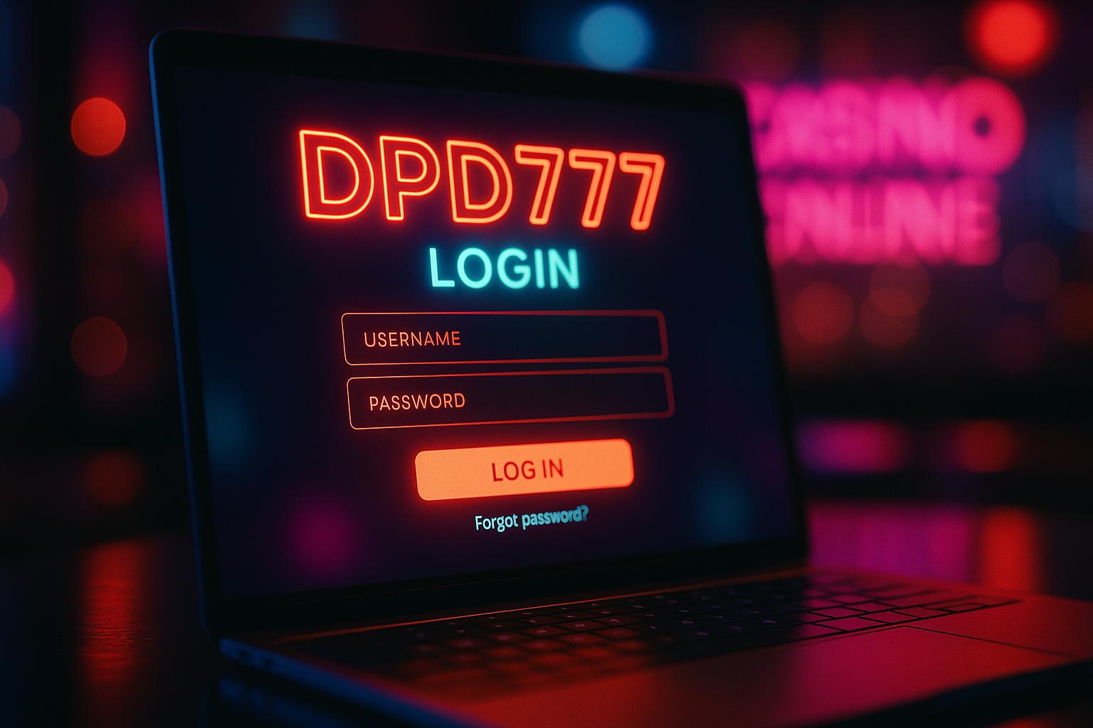 Login no Cassino DPD777